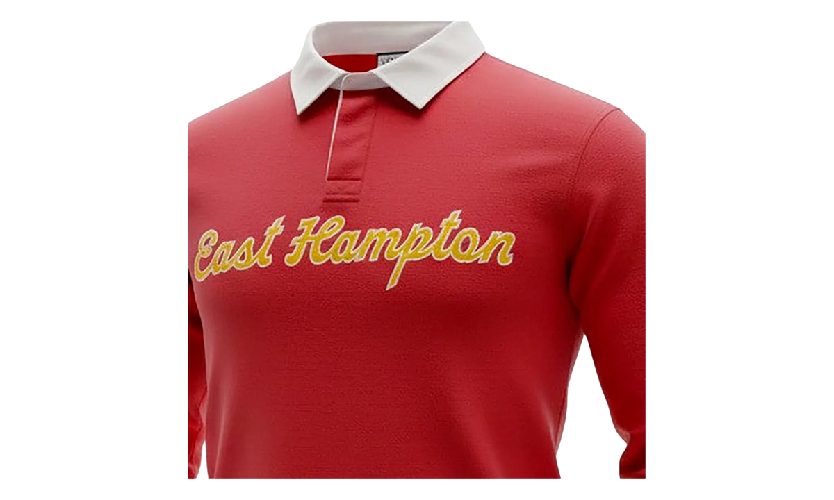 EE RUGBY CORE POLO "EAST HAMPTONS - Red/ Yellow" EE743
