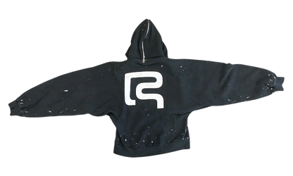 Radical Paper Rose Zip Hoodie "Mechanic Black" RDCL HD08 MECH