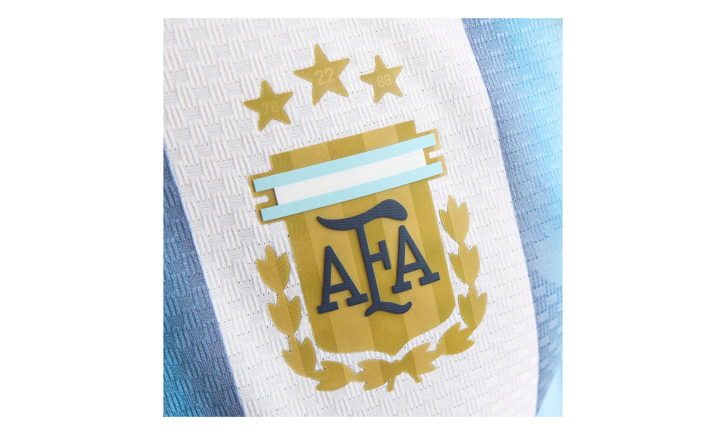 Argentina 26 Home Messi Authentic Jersey "White / Icey Blue / Light Blue" KH3934