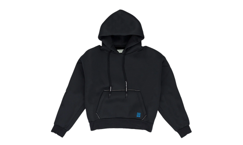 LONG DRAWSTRING HOODIE "Black" OFW MHDS 0001