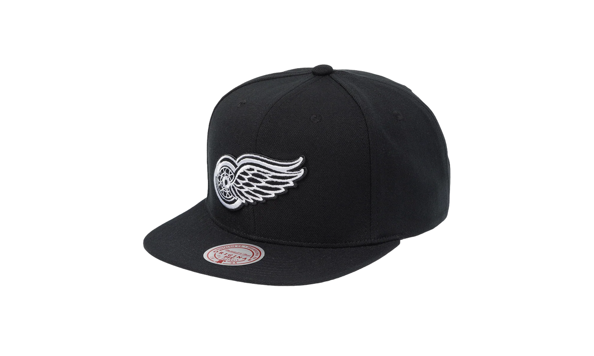 NHL Vintage Evergreen Black White Snapback Cap "Detroit Red Wings - Black" HS8545 DRWBLCK