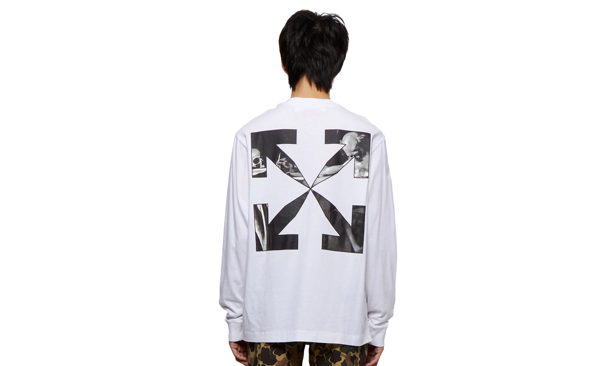 Caravag Arrow Skate Long-Sleeve Tee "White" OMAB064C99JER0030110