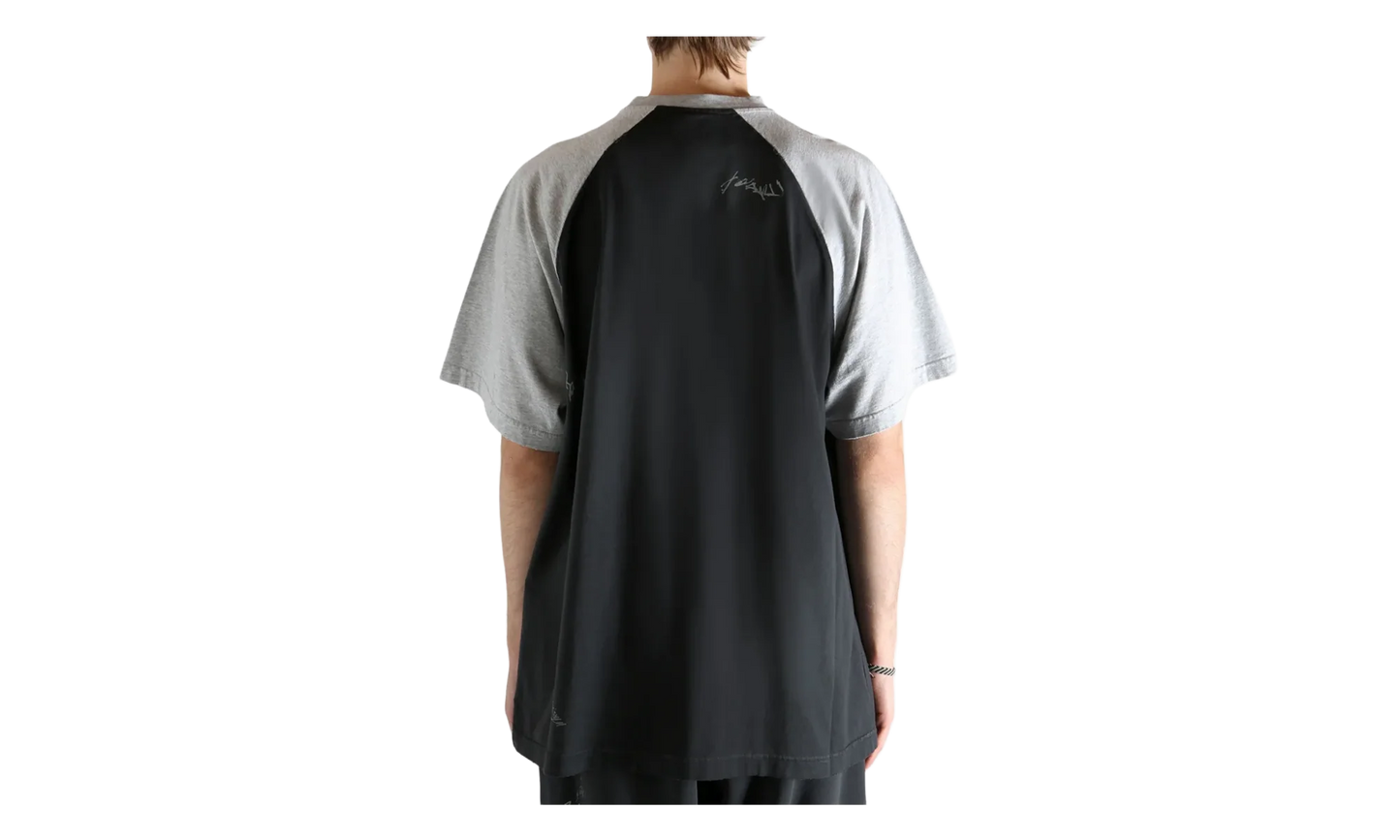 Raglan Oversized T-Shirt "Faded Washed Black" 850419 TTVE2 1041
