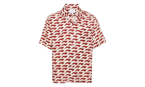 Dolce Vita Silk Shirt "Red / Cream" RHPS24SR07174307 RCR