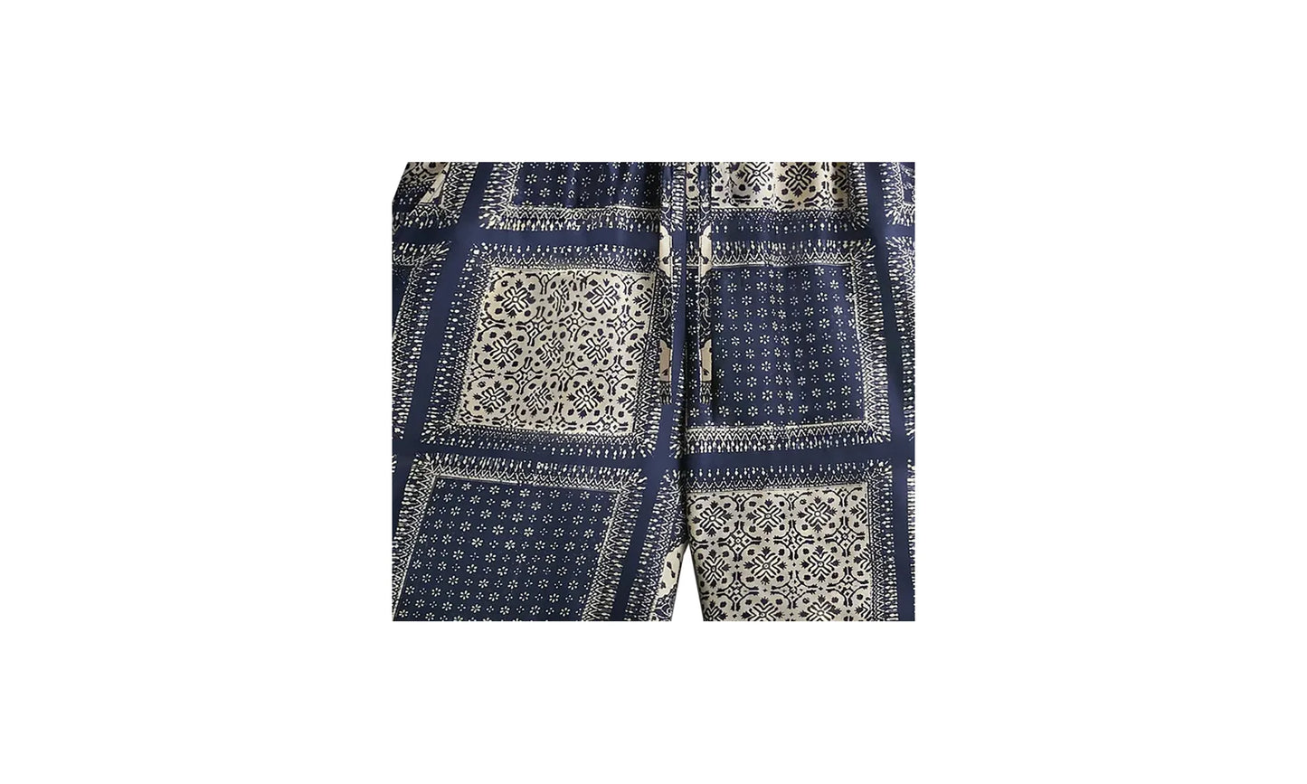 Silk Twill Lewis Shorts "Navy" KHM060592 438