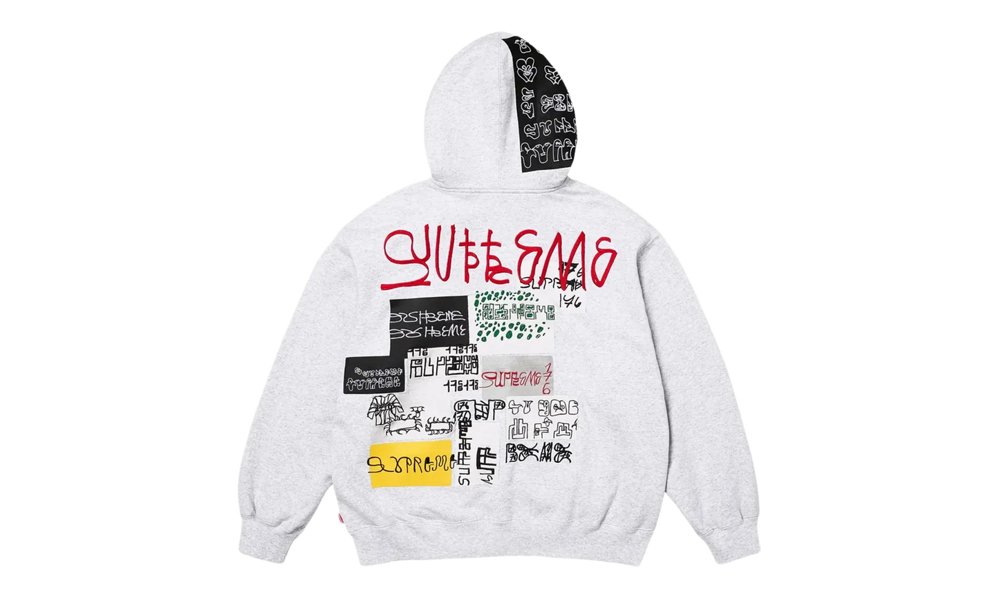 176 Zip Up Hooded Sweatshirt "Heather Grey" SU27003