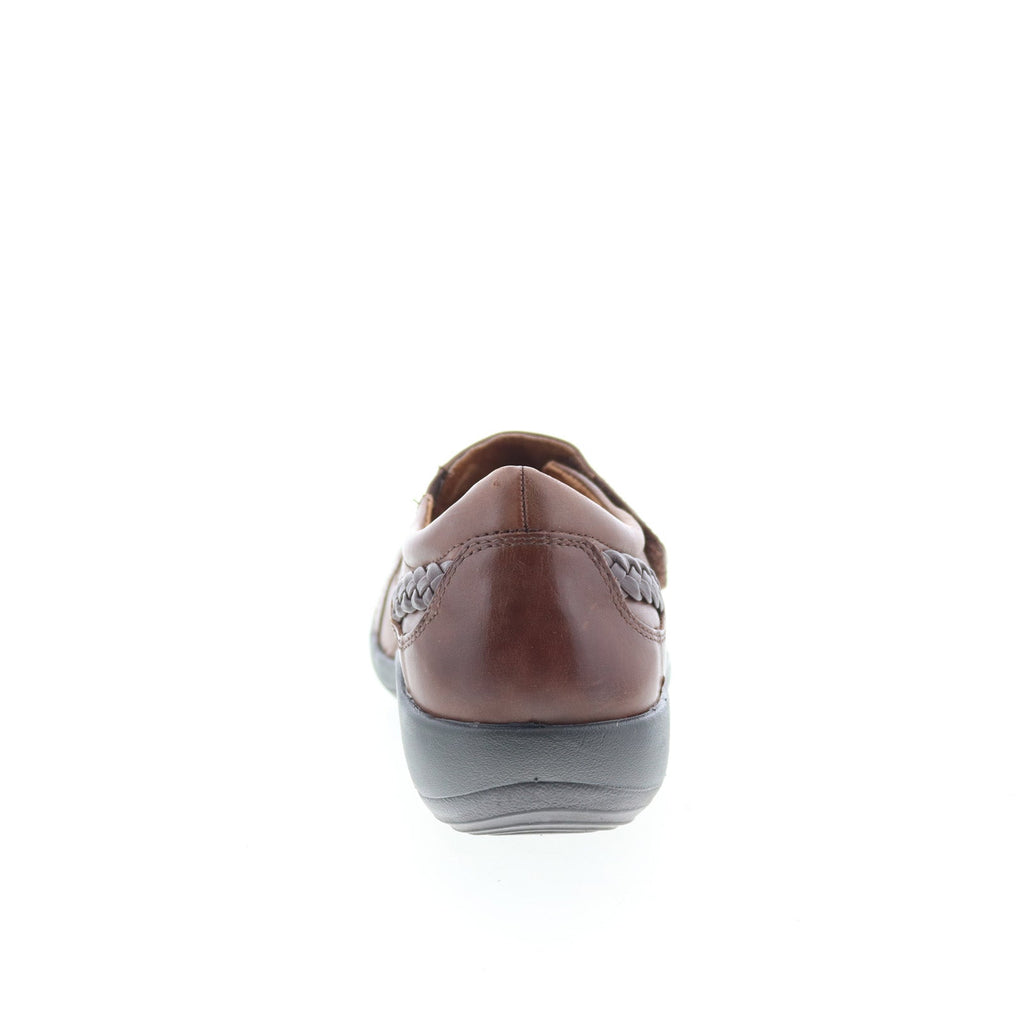 Aetrex Karina DM502 Womens Brown Leather Loafer Flats Shoes