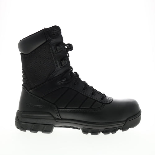 Bates Tactical Sport 8" Side Zip E02261 Mens Black Leather Tactical Boots