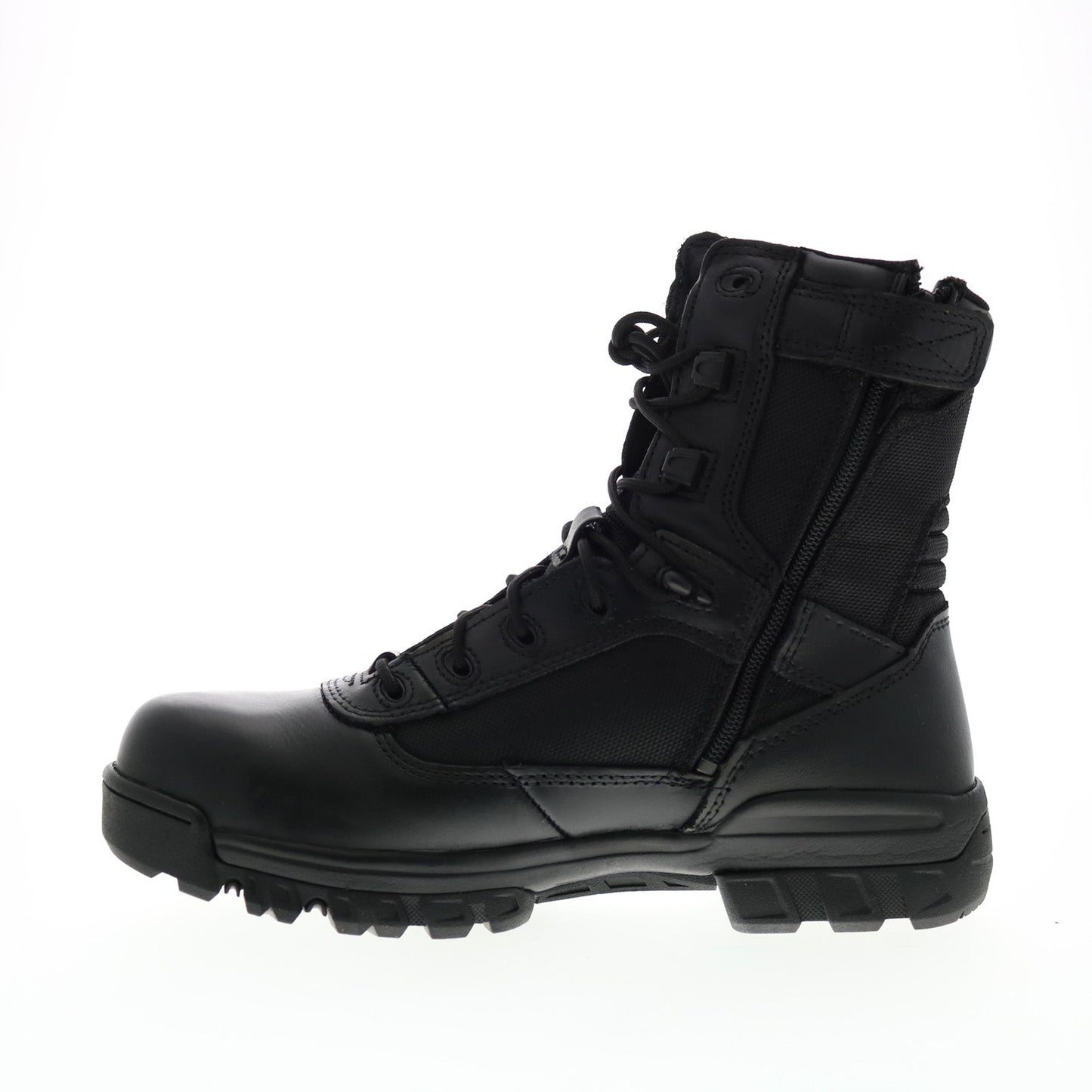 Bates Tactical Sport 8" Side Zip E02261 Mens Black Leather Tactical Boots