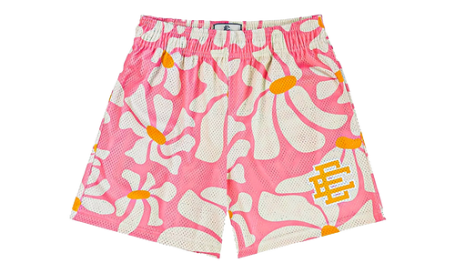 EE BASIC SHORT "SS24 - Pink Daisies/Yellow" EE783