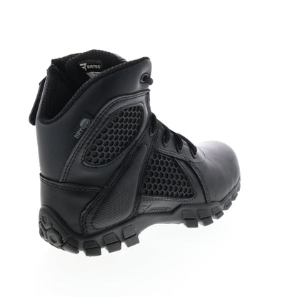 Bates Shock 6" Side Zip E07006 Mens Black Wide Leather Tactical Boots