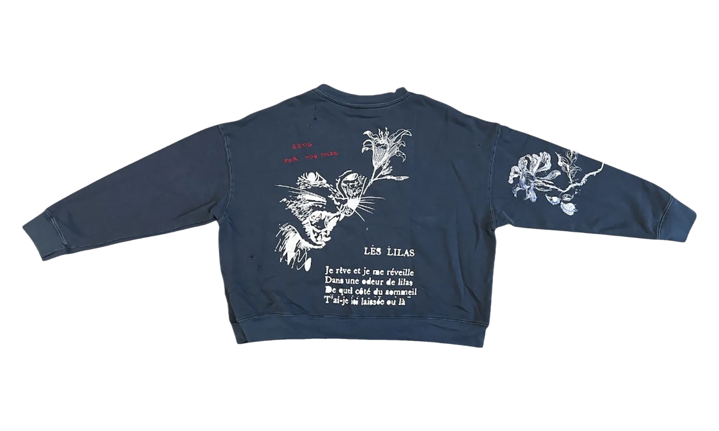 Yawning Kid Relaxed Pullover "French Terry - Overdye Navy" 261 MJP029P6 TERYNVY