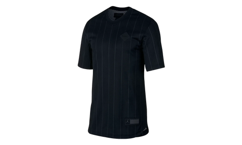 Air Jordan Retro 9 Sportswear Jersey Shirt "Black / Grey" AH9909 010