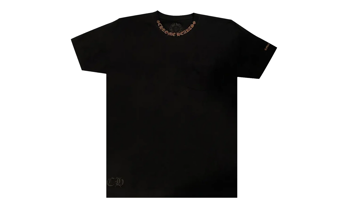 Script Collar Logo Short Sleeve "Black/Brown" CHRM0854