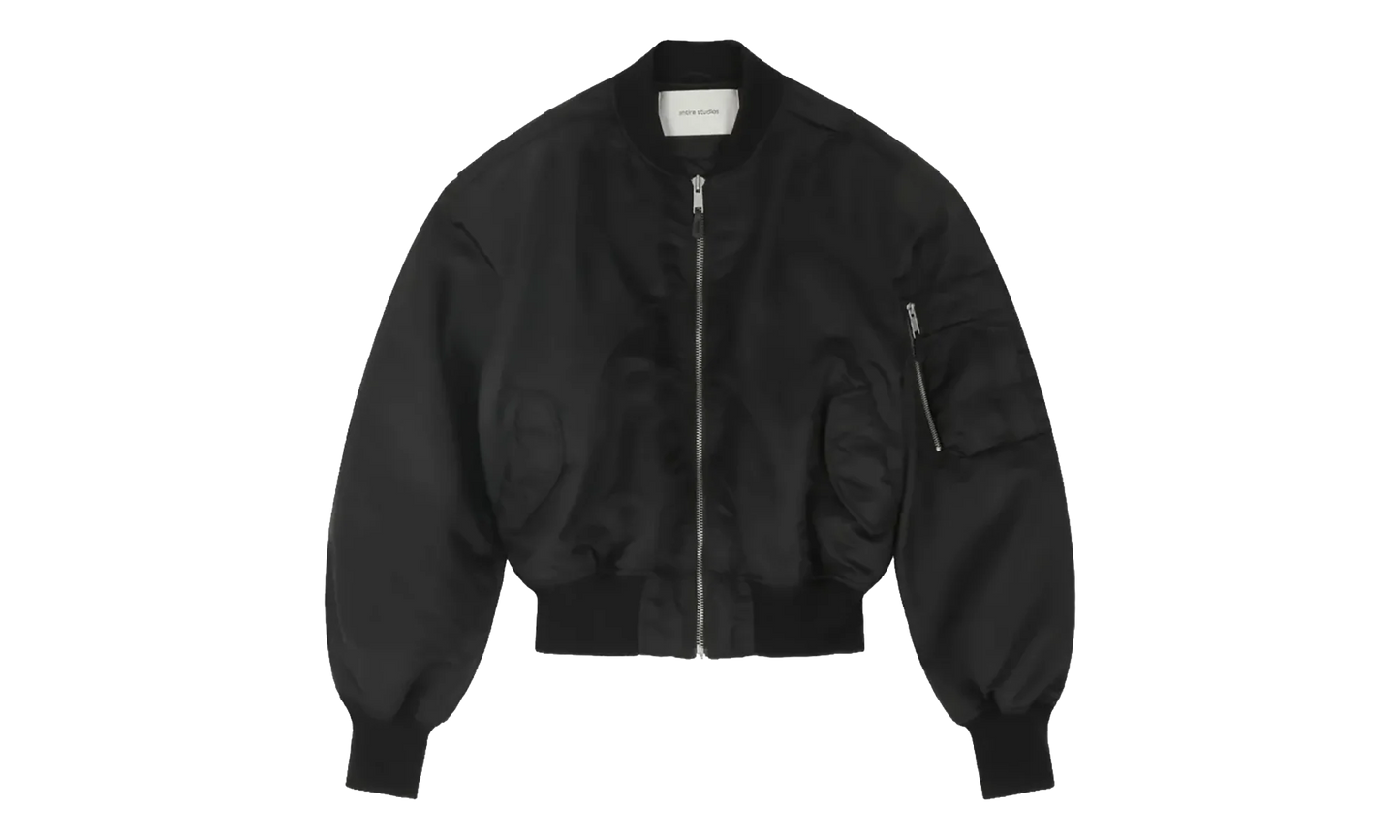 CROPPED BROAD BOMBER "Oil" ESSS26JA01005 6398