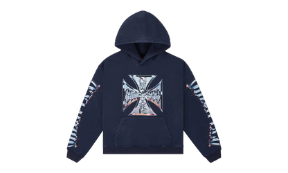 Chrome Motto Hoodie "Navy Wash" 10079168