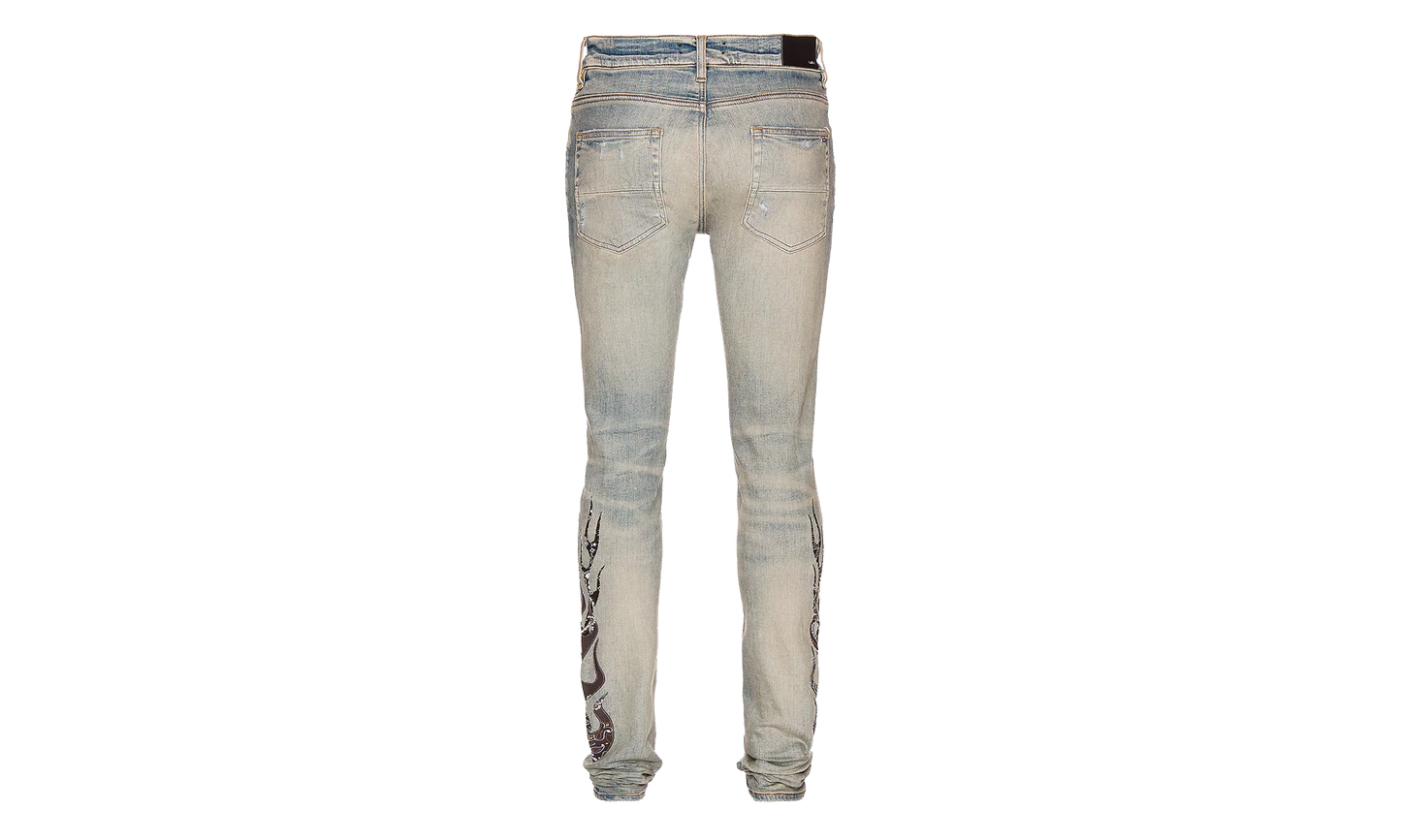 Bandana Flame Jeans "Clay / Indigo / Black" PS22MDS192 464
