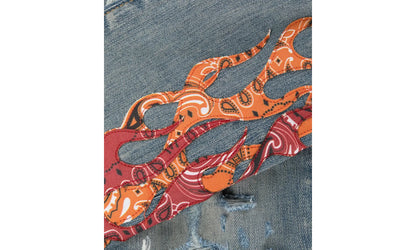 Bandana Flame Patch Jeans "Clay Indigo Multi" PS22MDS192 481