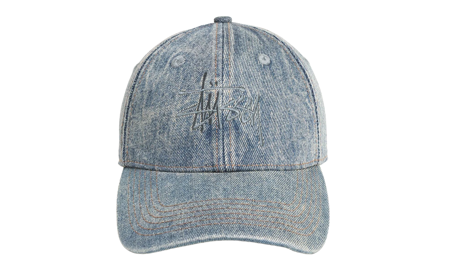 LOW PROFILE DENIM STRAPBACK "Indigo Stone Wash" STUS407