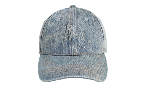 LOW PROFILE DENIM STRAPBACK "Indigo Stone Wash" STUS407