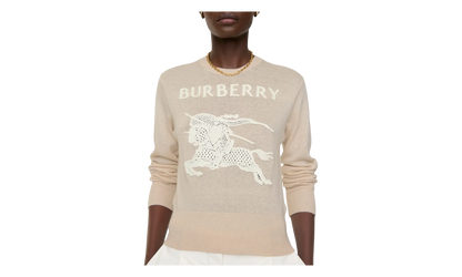 Equestrian Knight Cotton Wool Sweater WMNS "Easel Beige" 8122343