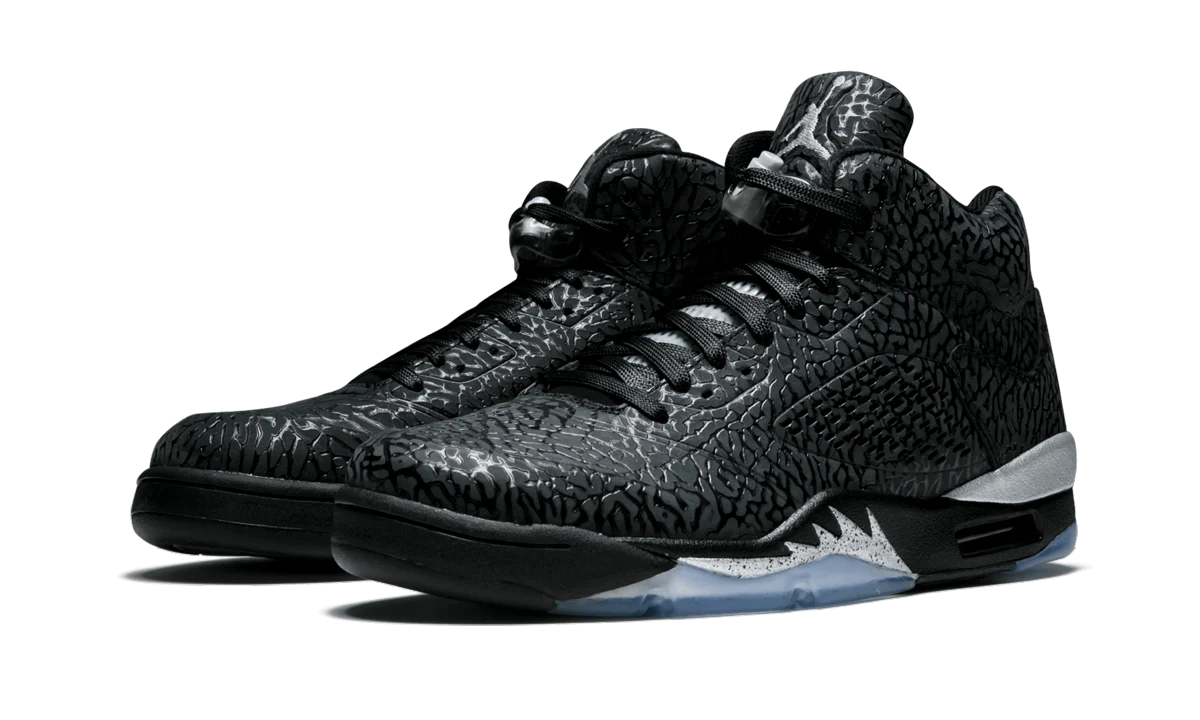 Air Jordan 5 Retro 3Lab5 "Black Silver" 599581 003
