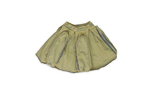 WINDOW POCKET CARGO MAXI SKIRT "GREEN" 3120140011SS24