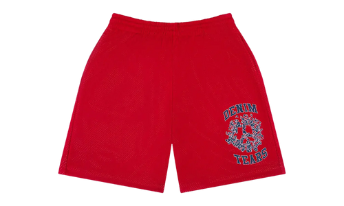 Denim University Mesh Shorts "Red" DT346