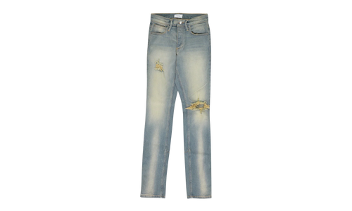 Straight-Fit Jeans "Blue / Yellow" RHD-MJNS-0030