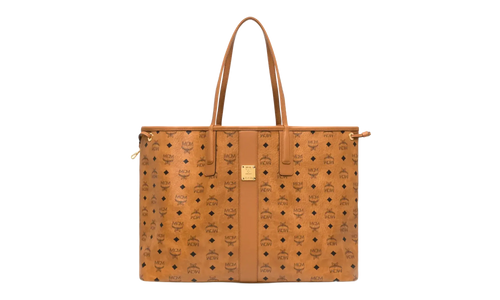 Large Liz Shopper in Visetos "Cognac" MWPCSVI02CO001