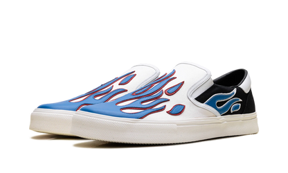Slip On Sneakers "Flame - Black White Blue" S0F23149CL BWB