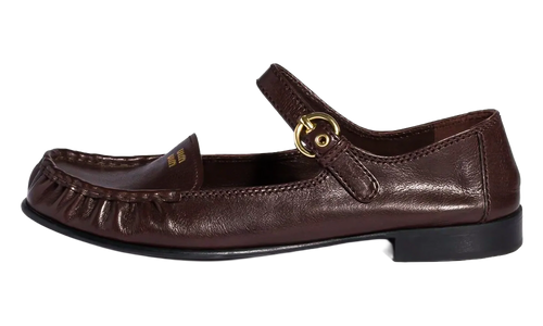 Leather Strap Loafer WMNS "Dark Brown" 5D563E 007 F0003