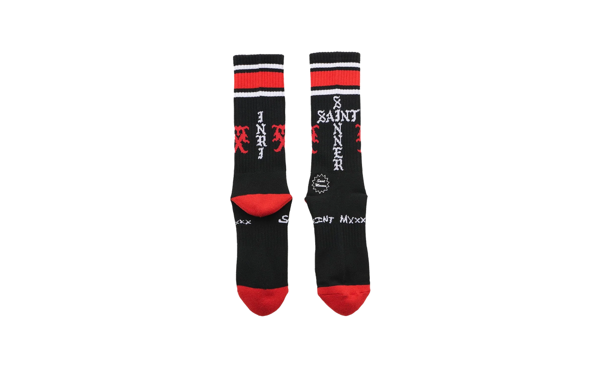 Sinner Socks "Black / Red" SM HR1 0000 112