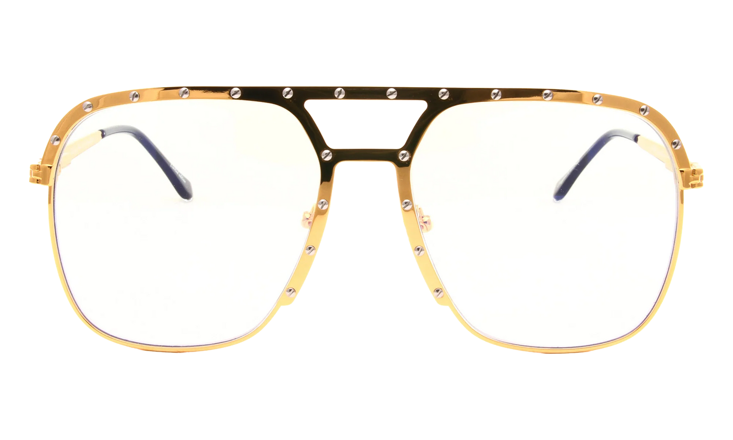 Axel 24KT Two-Tone "Yellow Gold / Clear" MPAX2 0002 28C4