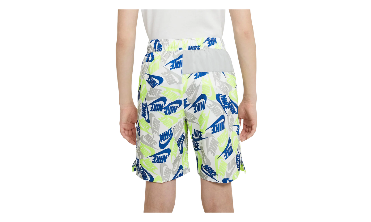 Woven All Over Print Shorts GS "White / Blue / Green" DA0853 100