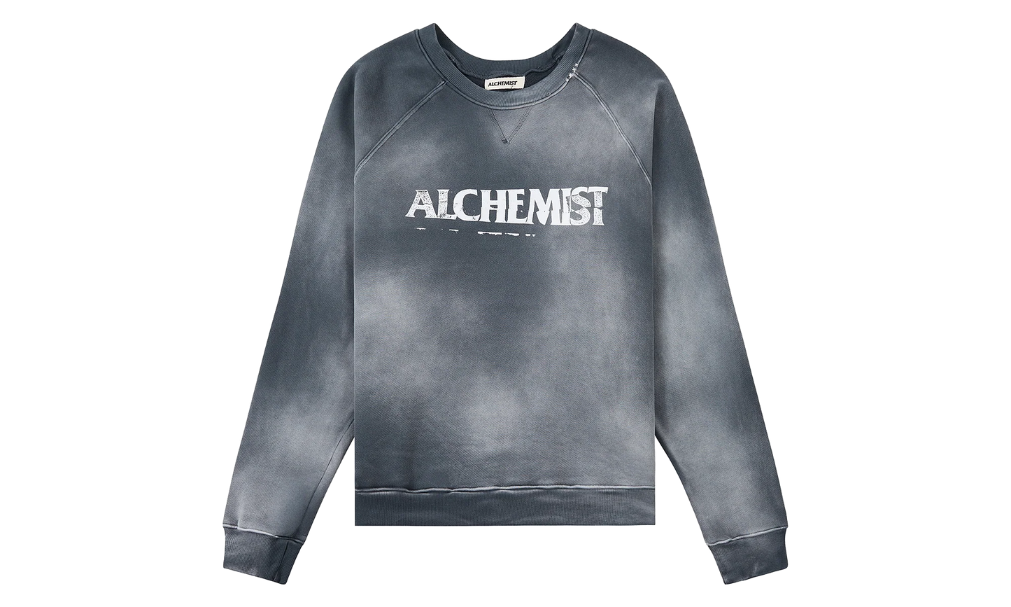 Ripped Alchemist Logo Sweatshirt "Grey" AMFW25MJSW20 A