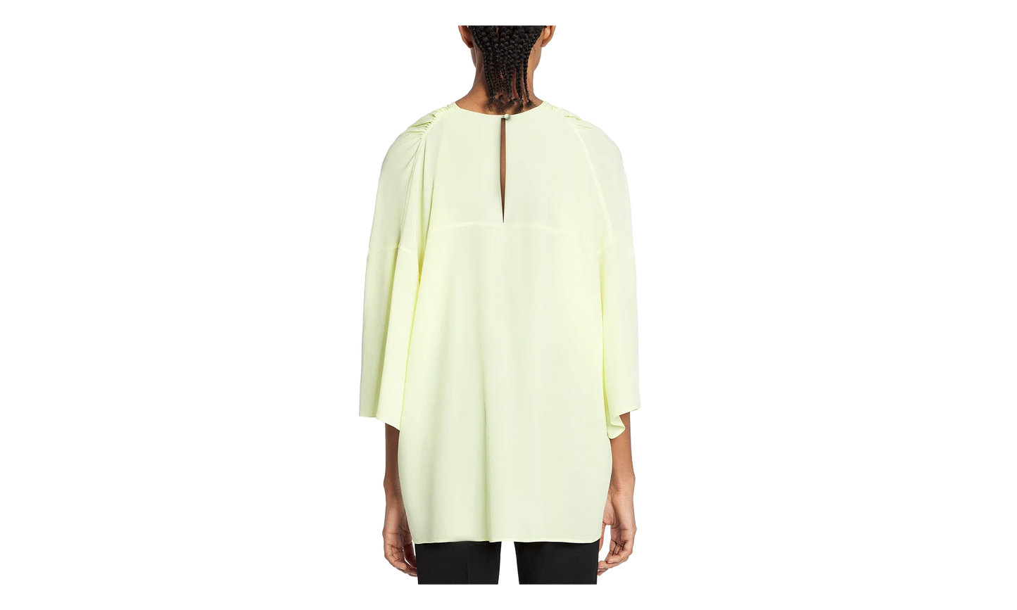 SILK ROUND NECK BLOUSE "CITRON" RW TO0004 4868 P23 87