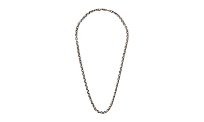 16" Paper Chain Necklace "Silver" CHRM1175