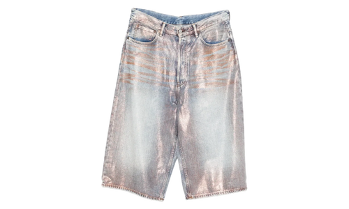 Glitter Denim Shorts "Blue" CE0075CP1