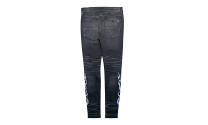 Bandana Flame Patch Jeans Aged "Black Multi" PS22MDS192 028