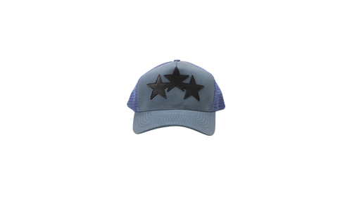 3 STAR TRUCKER HAT "Blue / Black" MAH003 137