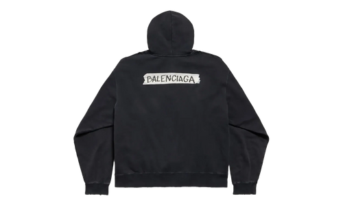 Over Zip-Up Hoodie "Faded Washed Black" 850338 TTVL7 1041