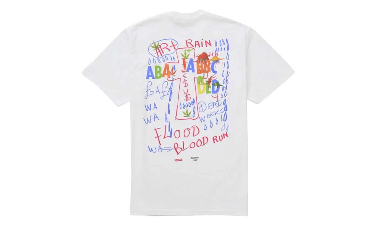 Martine Rose Lee Scratch Perry T-Shirt "FW24 - White" SU27241
