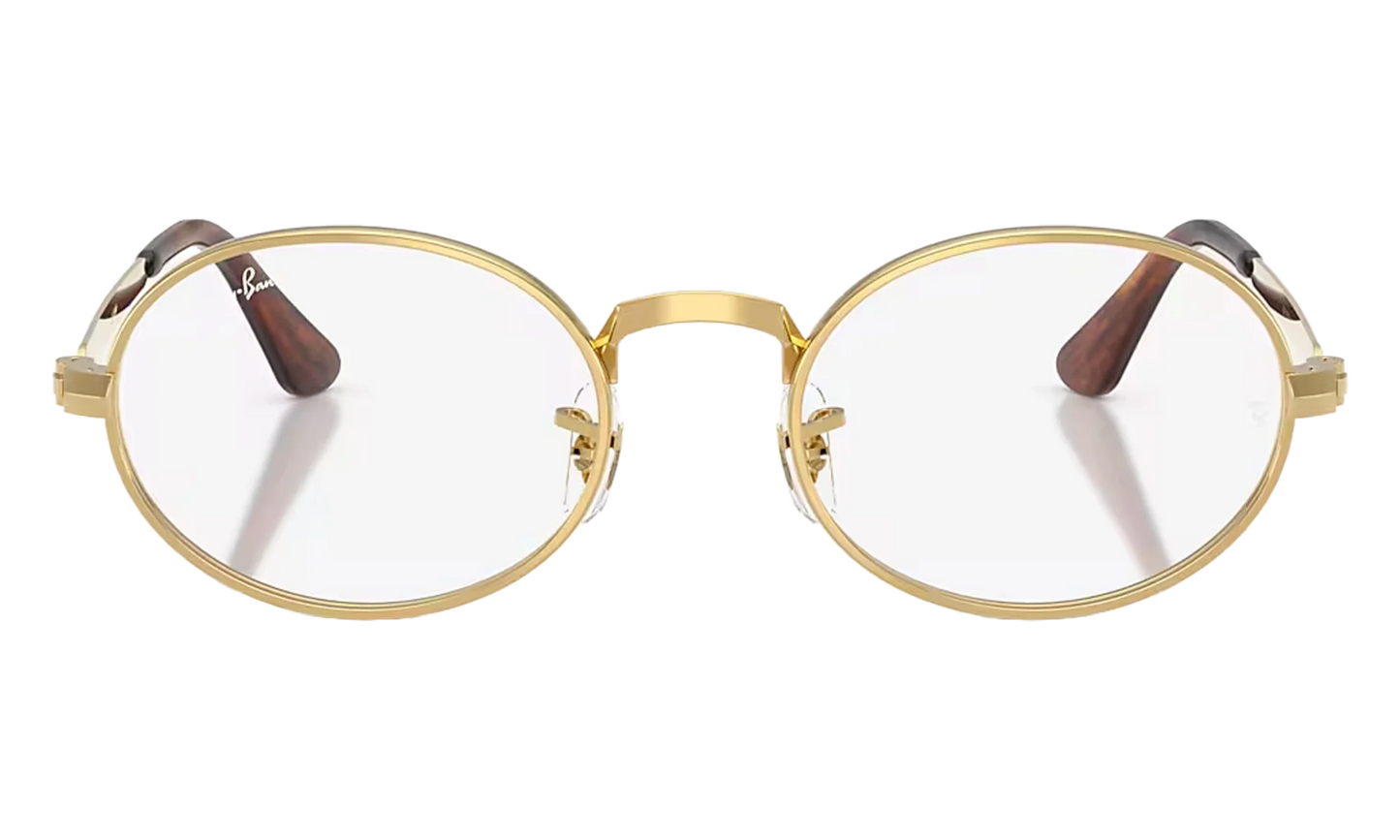 A$AP Rocky Rimless Round Sunglasses "Polished Arista Gold Demo Lens" RB3931V 2500