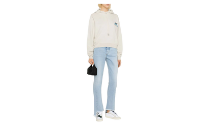 Butterfly Embroidered Hoodie WMNS "Beige" OWBB16S23JER0040944