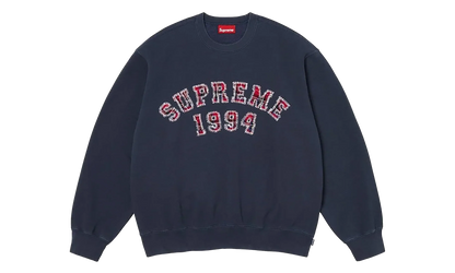 Plaid Arc Crewneck "SS26 - Navy" SU27409