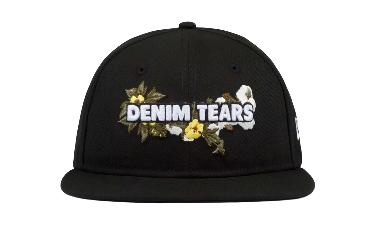 Floral Logo Adjustable Hat "New Era - Black" DT568