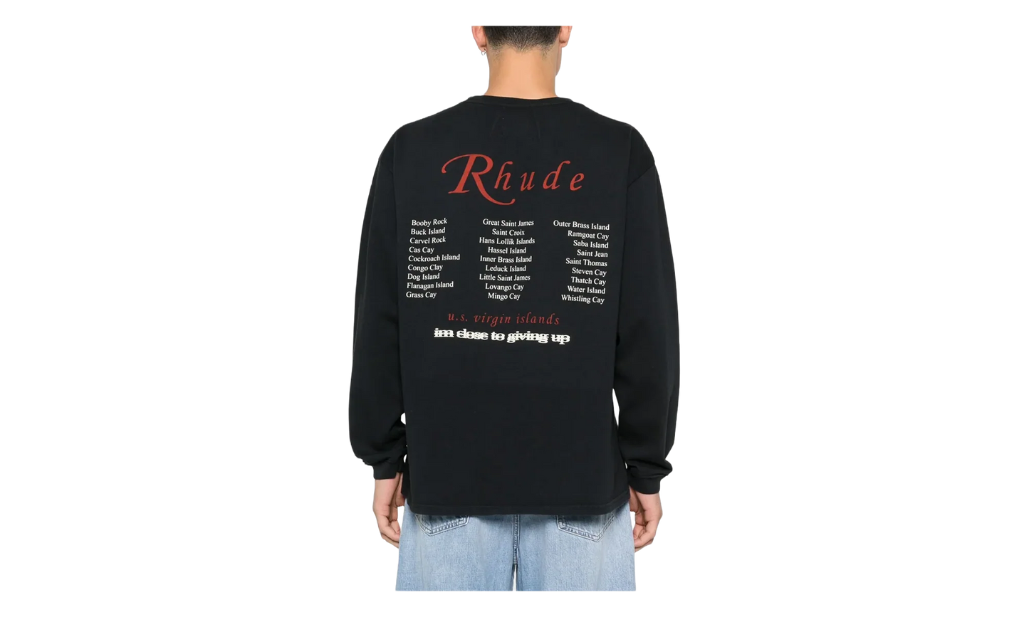 USVI Regatta Tour Long-Sleeve T-Shirt "Vintage Black / White / Red" RHPS26TT140126009