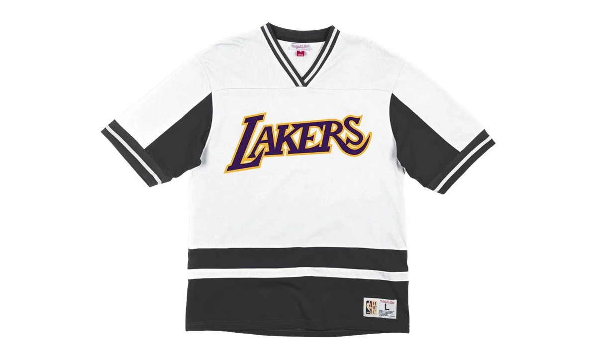 NBA Final Seconds V-Neck "Los Angeles Lakers - Black / White" VNECAJ19019 A LALBKWH