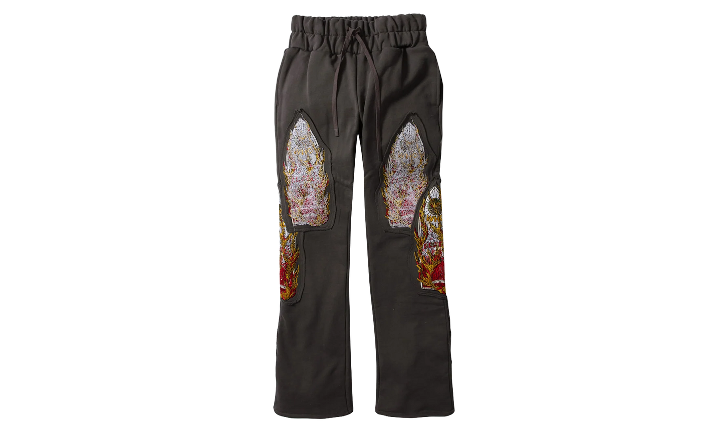 Triple Flame Glass Sweatpants "Grey" IB65CBPX